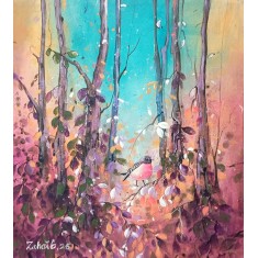 Zohaib Rind, 14 x 16 Inch, Acrylic on Canvas, Calligraphy Painting, AC-ZR-360
